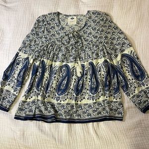 Sadie Robertson wild blue collection blouse